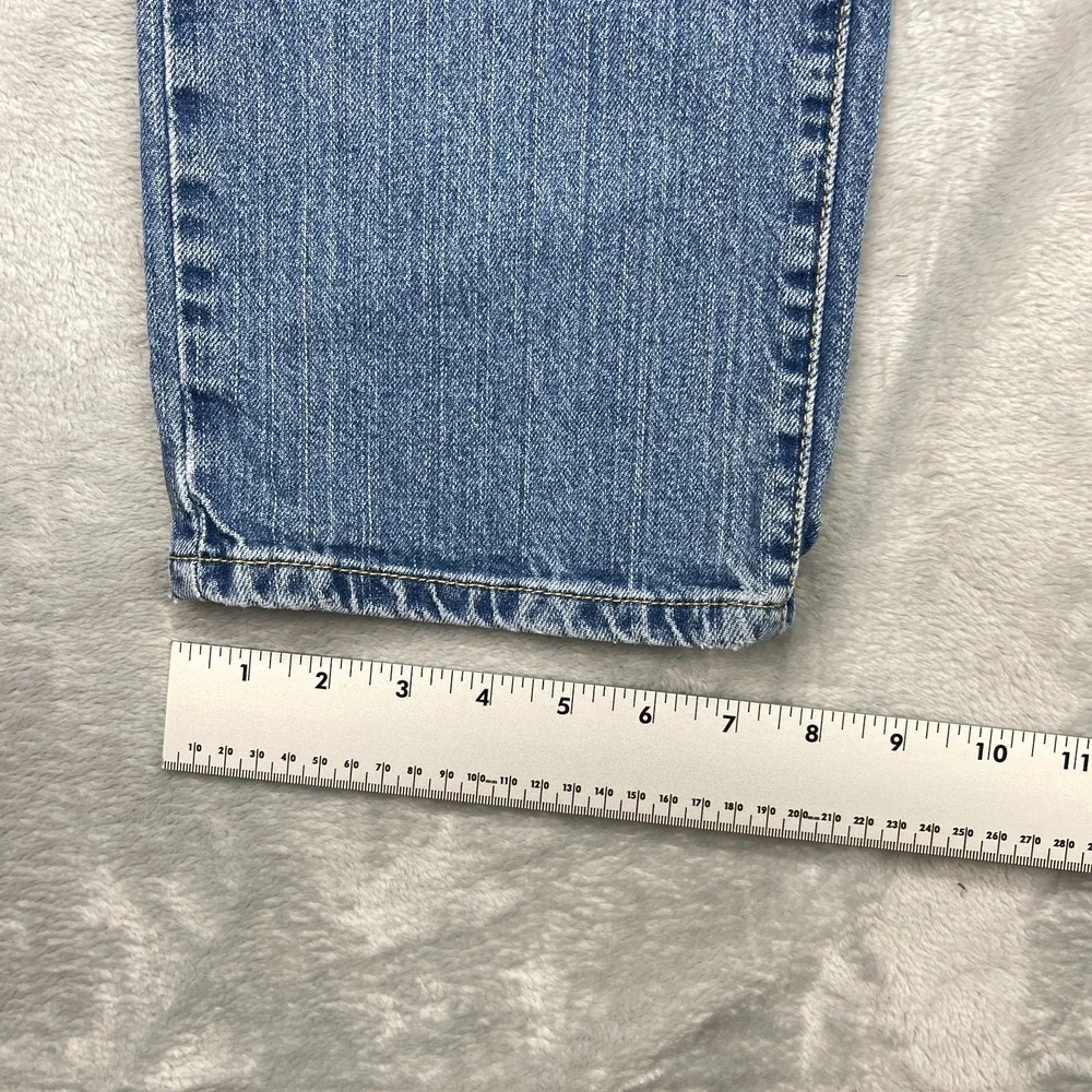 Vintage Levi's 505 Jeans Womens 10 Blue Denim Stretch Single Stitch Straight Leg